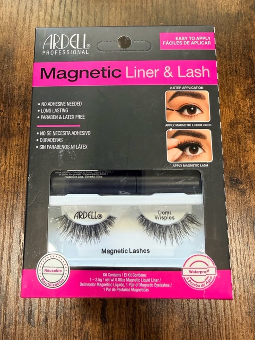 Ardell Magnetic Liner & Lash Kit — Black with Hot Pink Accents